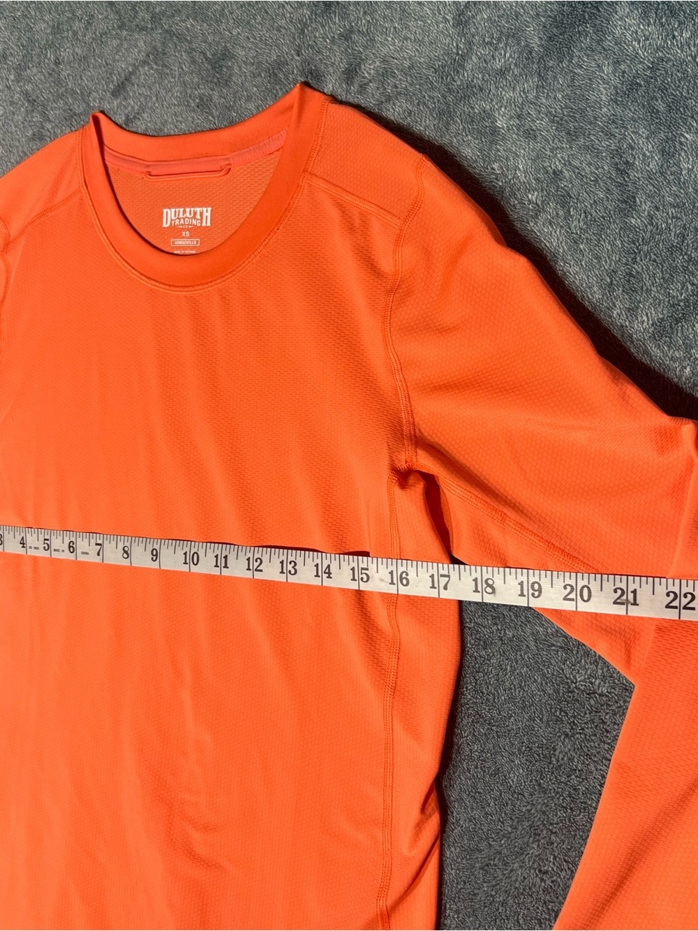 Duluth Trading Armachillo Orange Performance Top XS - Picture 3 of 7